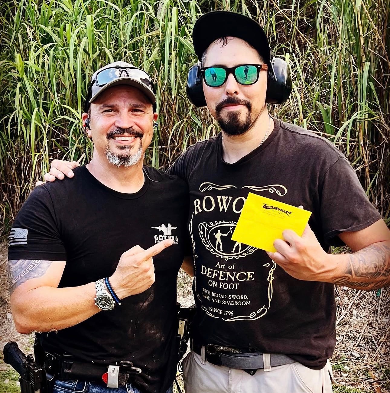 Outdoor class on the range